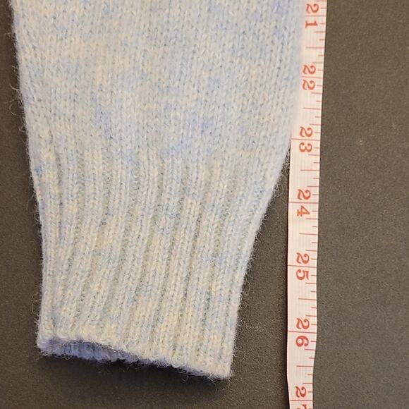 Vintage Club International Light Blue Pure Wool Sweater Size Medium Unisex - Picture 8 of 11